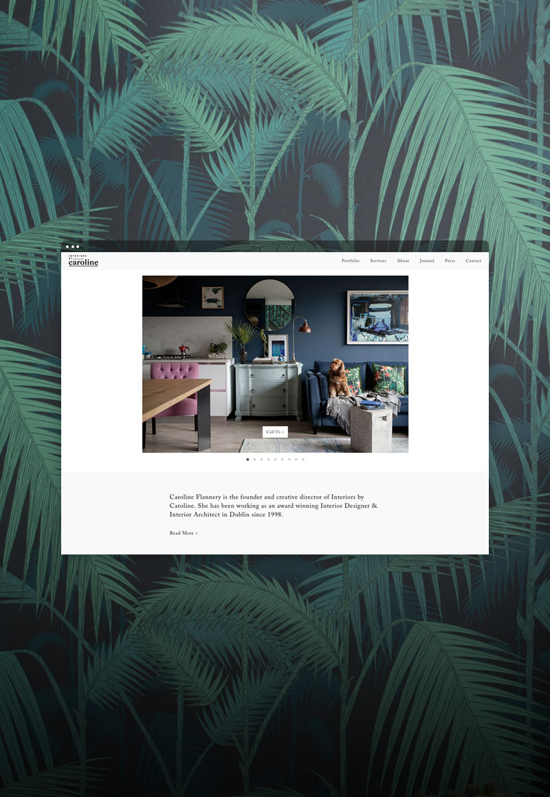 Interiors By Caroline Brand Identity by Freelance Graphic Designer Colm McCarthy cover image