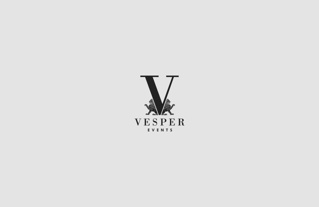Vesper Events Logo Design